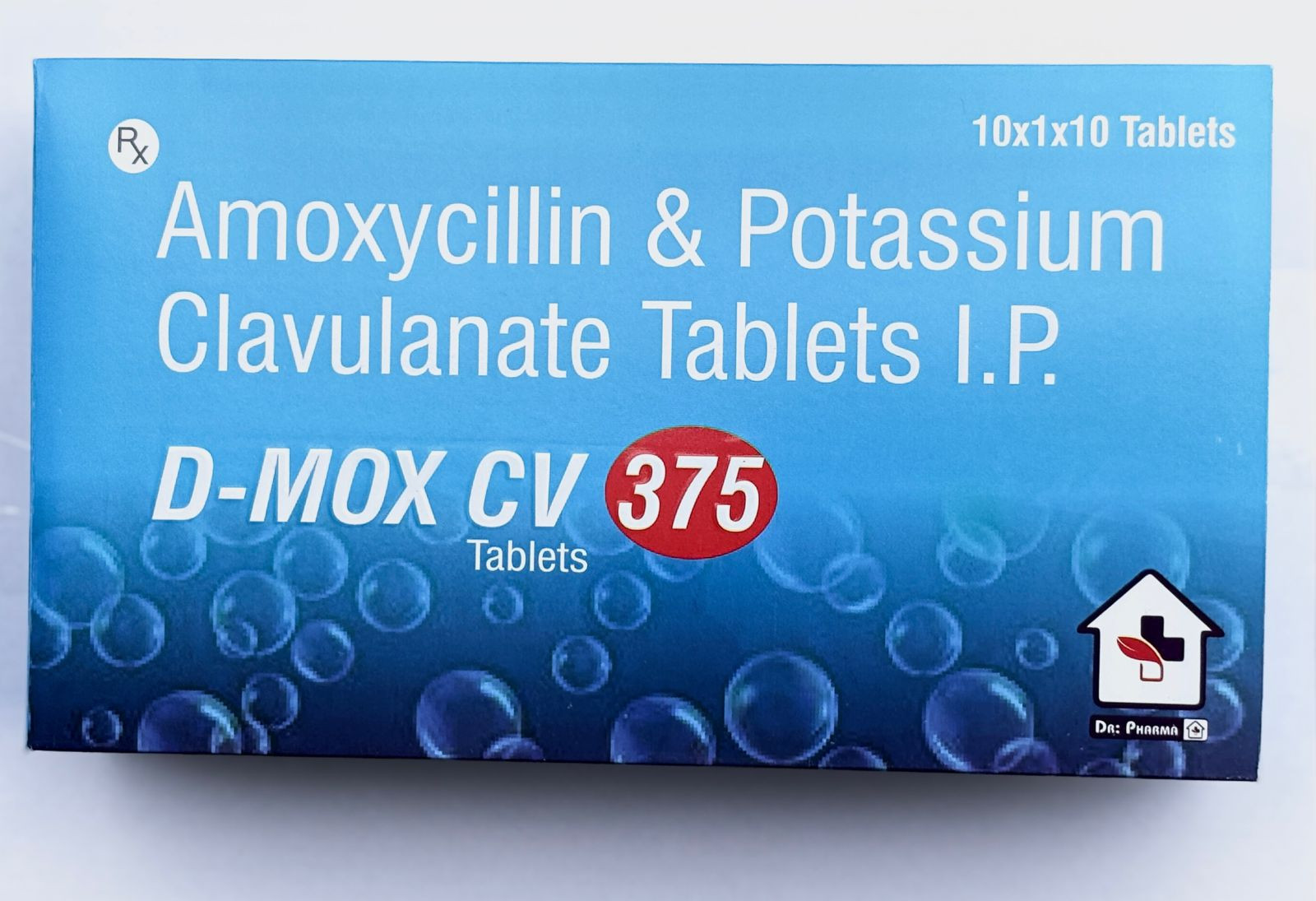 D-mox cv Amoxycillin+Potassium Clavulanate 250mg/125mg Tablet